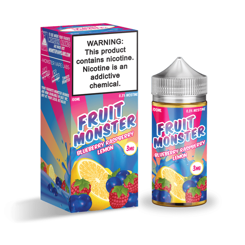 Fruit Monster 100ml Blueberry Raspberry Lemon 3mg.