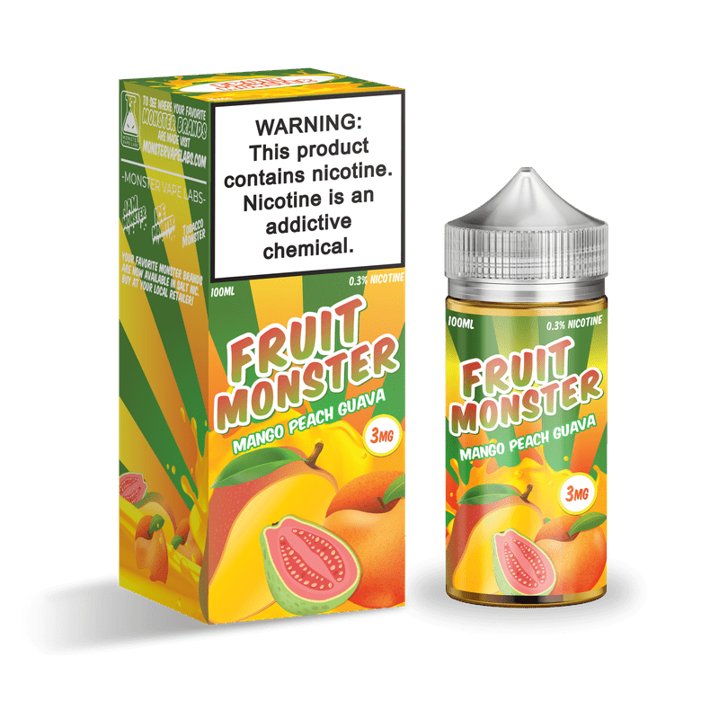 Fruit Monster 100ml Mango Peach Guava 3mg.