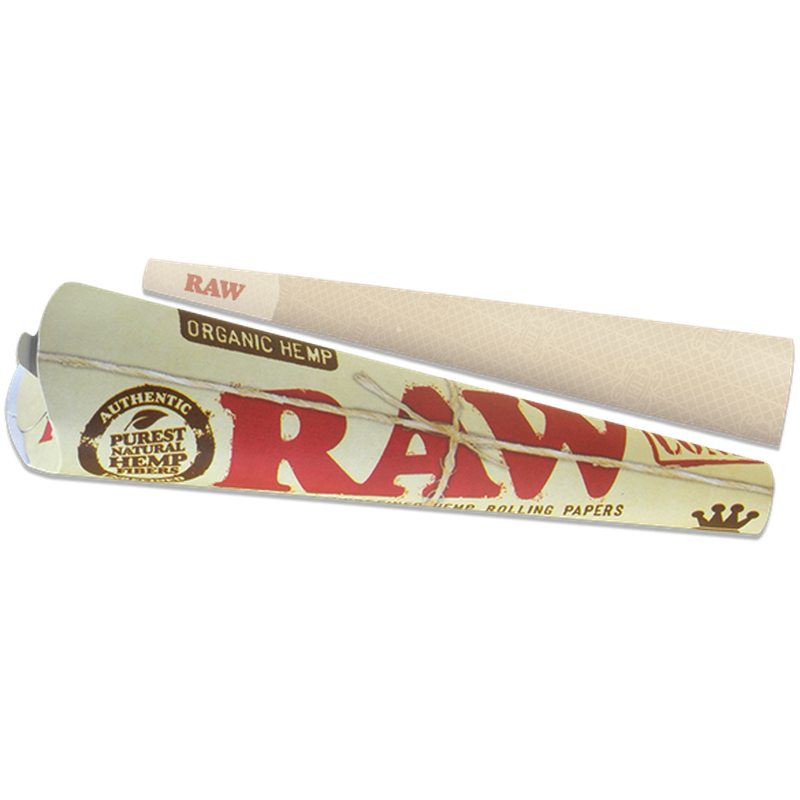 RAW Organic Hemp Kingsize Cones.