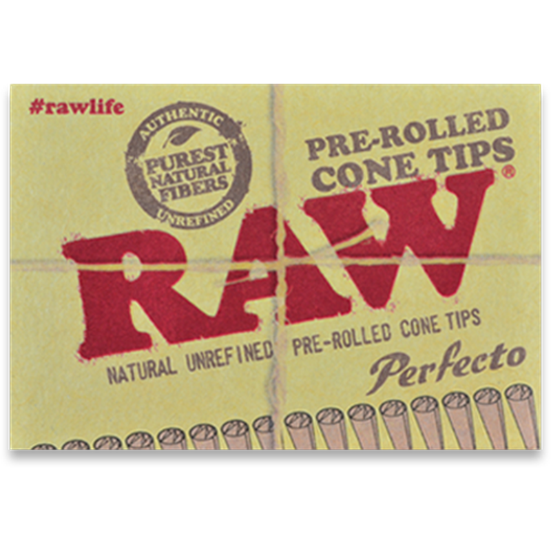 RAW Perfecto Pre-Rolled Cone Tips.