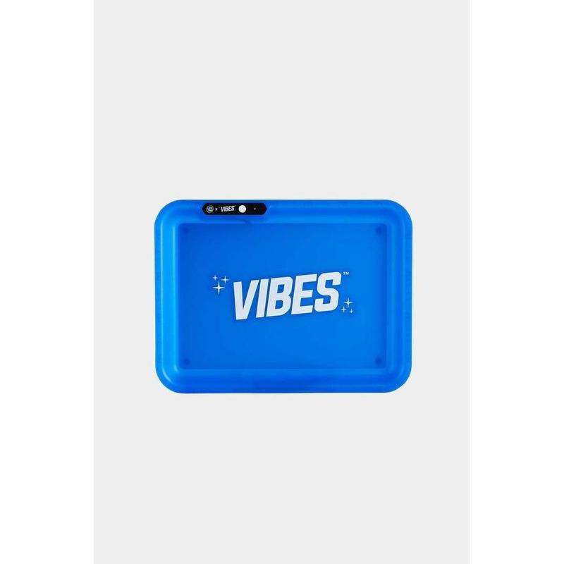 Glow Tray X Vibes Blue LED Rolling Tray