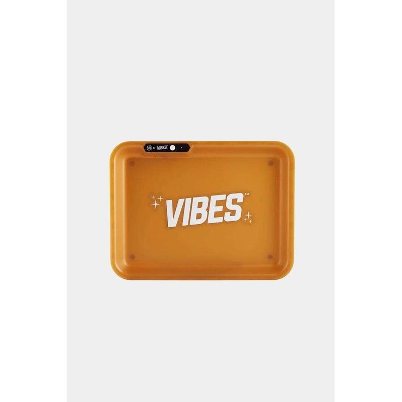 Glow Tray X Vibes Gold LED Rolling Tray